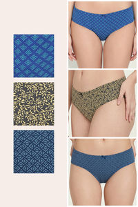 Zivame Anti-Microbial Low Rise Full Coverage Hipster Panty (Pack of 3) - Multicolor — thumbnail 2